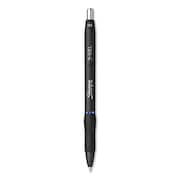SHARPIE S-Gel High-Performance Gel Pen, Retractable, Fine 0.5 mm, Blue Ink, Black Barrel, PK12 PK 2096146